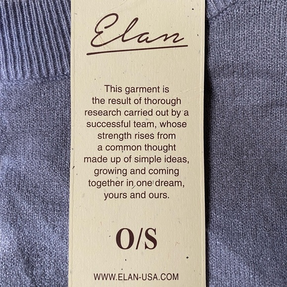 Elan sweater NWT soft lightweight gray and blues - Picture 5 of 6